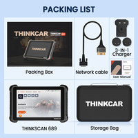 Escáner OBD2 THINKCAR THINKSCAN 689 Bidireccional CANFD y DOIP con Codificación de ECU, 34 Funciones de Reseteo y Diagnóstico Completo del Sistema, Actualización Gratuita de por Vida