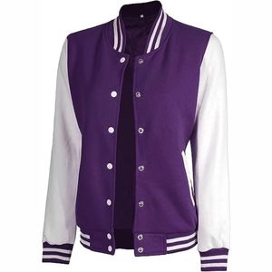 Vestes universitaires en gros, vestes de baseball Letterman, broderie personnalisée, mélange de laine, manches en cuir PU, col et poignets en tricot côtelé - Product Image 1