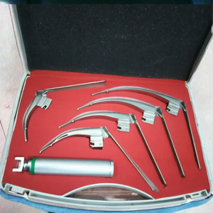 Set de Laringoscopio Manual para Bebés y Adultos, con Hojas Reutilizables de Acero Inoxidable, Duradero, Ligero, Instrumento Quirúrgico de Alta Calidad MOL - Product Image 3