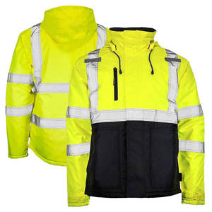 <b>Men's</b> Safety <b>Jacket</b> With <b>Reflective</b> Strips For Workplace Visibility Safety <b>Jacket</b> Option Polyester for <b>Men</b> Women - Product Image 5