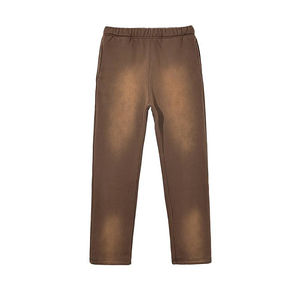 Pantalones de senderismo para hombre con cordón, ligeros, informales, de cintura media, parte delantera plana, transpirables, impermeables, de hilo teñido ecológico para otoño - Product Image 5