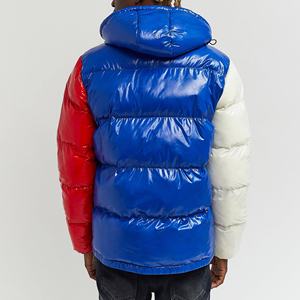 Chaqueta acolchada para hombre, ropa de calle de invierno, a la moda, con bloque de Color brillante, venta al por mayor - Product Image 4
