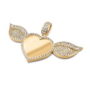 Luxury Moissanite Cross Pendant Unisex Hip Hop Gold Charm with Lab Created Diamond Shine Fashion Jewelry Statement Piece - Product Image 2