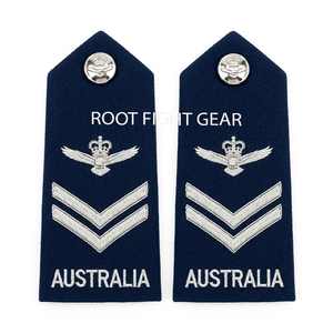 Insignia de hombro de alta calidad para uniforme australiano, parche de primera calidad con diseño bordado personalizado, insignia de grado. - Product Image 6