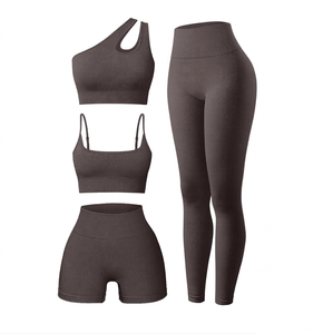 Fabricant de vêtements de sport pour femmes sur mesure, ensemble de soutien-gorge et leggings de yoga, vêtements de sport pour la gym, vêtements de fitness, fournisseur de vêtements de sport - Product Image 1