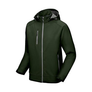 OEM Men's Lightweight Softshell <b>Jacket</b> Warm <b>Fleece</b> <b>Lined</b> Windbreaker Waterproof Polyester Casual Softshell <b>Jackets</b> - Product Image 1