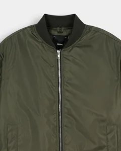 New Arrival Men's Clean fit Loose Lapel Blazer Zipper Cropped <b>Long</b> Sleeve Bomber <b>Jacket</b> Solid Color Pu <b>Leather</b> - Product Image 6