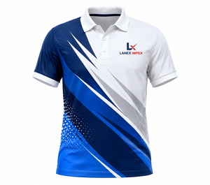 Polo personnalisé par sublimation pour homme, T-shirt de sport et de golf, séchage rapide, respirant, en polyester, uniforme d'entreprise, chemise promotionnelle - Product Image 2