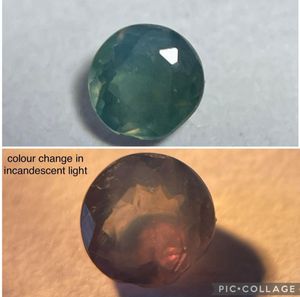 Alexandrite naturelle taille ronde, pierre facettée, pour usage en bijouterie. - Product Image 3