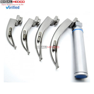 Juego de Instrumentos de Laringoscopio Manual de Acero Inoxidable de 4 Hojas de la Mejor Calidad para Cirugía General, Completo para Oídos, Ojos, Nariz y Garganta - Product Image 6