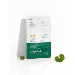 แผ่นมาส์กบำรุงผิวหน้า 3 ขั้นตอน VT Cica Calming สูตรเกาหลี ช่วยเติมความชุ่มชื้น ผิวกระจ่างใส ผลิตในประเทศเกาหลีใต้ - Product Image 1