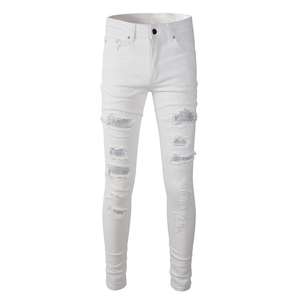 Pantalon en jean long décontracté pour homme, confortable, délavé, écologique et respirant, idéal pour toutes les saisons - Prix de gros - Product Image 1