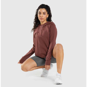 Vente en gros de sweats à capuche pour femmes en molleton doux, personnalisables OEM, respirants, style streetwear, à col à capuche, pour l'hiver, mode féminine, prix abordable - Product Image 6