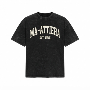 Men's T Shirt Black Acid Wash Graphic Print Crew Neck Short Sleeve Oversized Fit Casual Streetwear <b>Tshirt</b> Clothes - Product Image 3