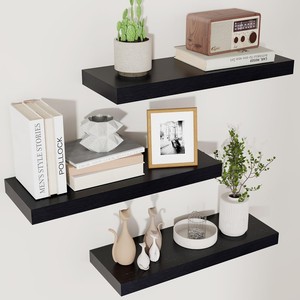 Natural Plywood Floating Wall <b>Shelves</b> Set | Modern Wooden <b>Shelf</b> Wholesale India - Product Image 4