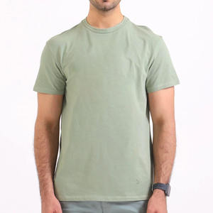 Camiseta de Hombre 100% Algodón al por Mayor, Logotipo Personalizado, Jersey Grueso, Estilo Hip Hop, Diseño Liso - Product Image 1