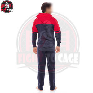 Conjunto Deportivo de Felpa con Capucha para Hombre, Modelo 2026, Cómodo, con Cierre Completo, Color Rojo Sólido, Azul Marino, Ropa Deportiva Informal para Calle - Product Image 5