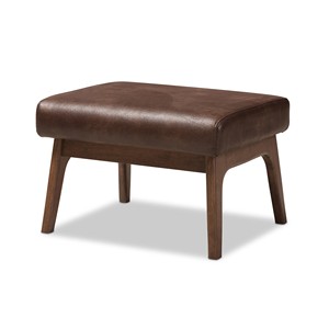 Pouf de rangement en bois de manguier et similicuir, vente en gros Moradabad - Product Image 4