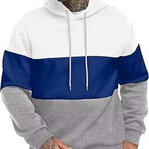 210GSM 6 Color Option Hoodies Athletic Activewear Hoodie for <b>Men</b> Multi-Color Winter Workout Gym String Running Hooded Collar - Product Image 1