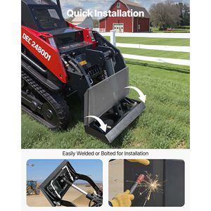 Plaque de montage universelle 1/4 pour mini-chargeuse avec fixation rapide, en acier robuste, capacité de charge de 1500 lb - Product Image 5