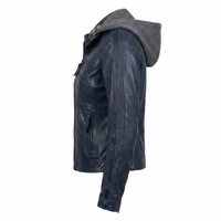 Blouson à capuche en cuir de vachette marron pour homme – Qualité supérieure, décontracté, hiver, fermeture éclair intégrale, respirant, teint uni, personnalisable, OEM, vente en gros