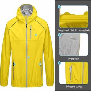 Chaqueta de exterior para hombre de nuevo diseño, chaqueta impermeable de alto rendimiento, chaqueta para la lluvia para hombre, subida por Dress Sports - Product Image 4