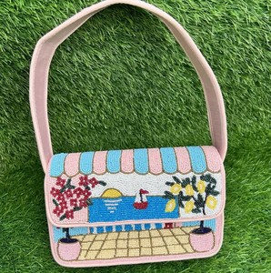 Sac de soirée tendance pour femme avec motif ours en peluche ethnique et perles, sac à bandoulière, pochette de soirée, sac bandoulière - Product Image 4