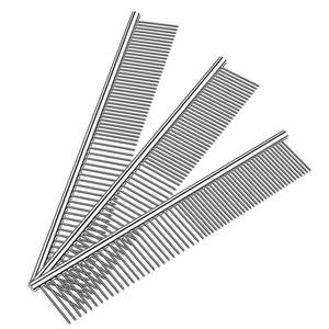 Peine de Metal de Dientes Finos y Gruesos, Herramienta Reutilizable para Peinar el Cabello y Limpiar el Pelo de Mascotas - Product Image 1