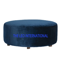 Nouveau design de coussin artisanal indien, grand pouf-banc, ottoman moderne de luxe, table centrale décorative