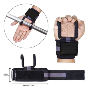 Sangles de musculation personnalisées avec logo, en néoprène de qualité supérieure, antidérapantes, respirantes, réglables, offrant une protection complète pour la salle de sport et la remise en forme - Product Image 4