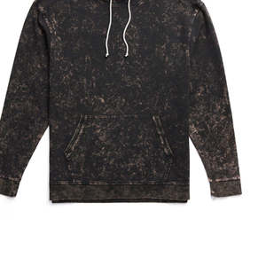 Ensemble de survêtement 2 pièces en molleton coupe régulière, style pull, imprimé et délavé, 100% coton, coupe-vent, pour l'automne - Product Image 5