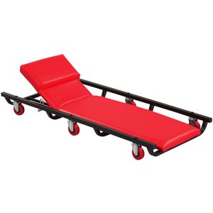 "Auto Repair <b>Tool</b> 4-Level Adjustable Heavy Duty Rolling Creeper <b>Cart</b> with 6 Swivel Casters & Thick Comfort Padded Seat" - Product Image 3