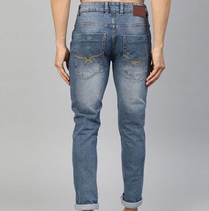 Pantalones Vaqueros de Mezclilla con Diseño Lavado de Estilo Moderno para Hombre, Ajustados, de Pierna Ancha, a la Moda, Hechos a Medida, Transpirables - Product Image 5