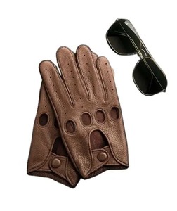 Custom Breathable Plain Genuine Leather <b>Touch</b> <b>Screen</b> Dressing <b>Gloves</b> for Sports & Outdoor Use Durable From Pakistan - Product Image 6