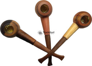 Pipa de Tabaco de Madera Hecha a Mano, Ecológica y de Estilo Moderno con Acabado Lacado por Tradebyd - Product Image 2
