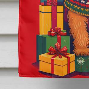 Lakeland Terrier vacaciones Navidad gran poliéster casa bandera Multicolor porche manga poste decorativo patio Banner arte pared - Product Image 4
