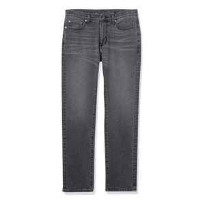 Men's Grey Faded Denim Pants 100% Cotton Straight Leg Premium Quality Vintage Wash Jeans 2026 - Product Image 5