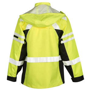 Chaqueta de Trabajo Reflectante con Luces LED, 100% Poliéster, Multibolsillos, para Exteriores, Suministro de Fábrica - Product Image 1