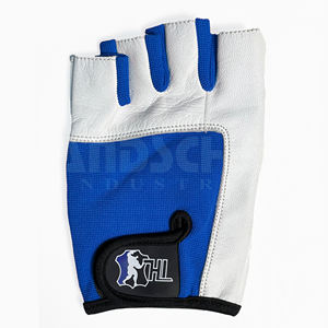Gants de sport fitness demi-doigts en PU avec poignées et sangle de poignet réglable, antidérapants, unisexes, pour musculation et entraînement en salle de sport - Product Image 5