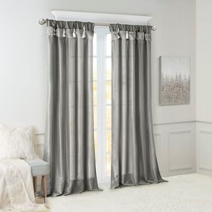 Pannello tenda finestra singola con fodera a linguetta attorcigliata elegante mantovana per la decorazione della casa - Product Image 4