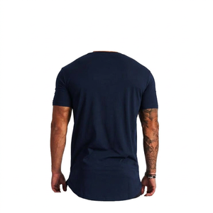 Camiseta de Manga Corta para Hombre, Cuello Redondo, Color Negro, Corte Regular, Diseño Liso, Informal, de Algodón - Product Image 2