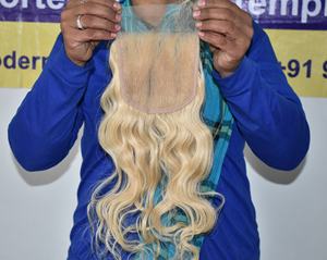 ผมมนุษย์แท้ Remy สำหรับต่อผมมนุษย์ผมมนุษย์มีหนังกำพร้าวิกปิด4*4ผมมนุษย์ผมมนุษย์ผมธรรมชาติแวววาว - Product Image 5