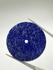 Esfera de Reloj A K Gems de Lapislázuli Azul Natural, 31.50 mm, Redonda, Pulida por un Lado, Modelo ETH-1006 - Product Image 2