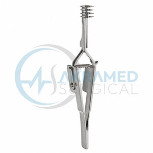 Retractor de Piel Heiss de Alta Calidad, 10 cm, Acción Cruzada, 4x4 Puntas, Acero Inoxidable, Instrumento Quirúrgico, Certificado CE - Product Image 1