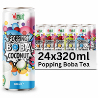 Private Label Klaar Knallende Boba Bubble Thee Tropische Vruchtensap Drank 320Ml-Fabrikant, Gratis Monster, Beste Groothandel P