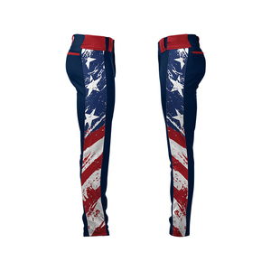 Wholesale Custom Adults Men's Baseball Softball Printed Pants <b>Plus</b> <b>Size</b> Breathable Anti-Bacterial <b>Mesh</b> Sportswear 100% Polyester - Product Image 4