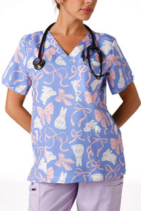 Ensemble de Blouse et Pantalon Médical Personnalisé OEM pour Infirmières Pédiatriques – Tenue d'Infirmière, Blouse Médicale, Uniformes d'Hôpital, Ensembles de Blouses pour Femmes - Product Image 6