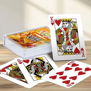 Cartes à jouer en plastique personnalisées - avec boîte en plastique de taille poker P302 - Cadeaux promotionnels de marque FMCG - Product Image 5