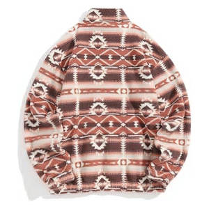 Sweat-shirt zippé personnalisé pour homme en coton à carreaux, patchwork, blocs de couleur, col montant, fermeture éclair, pull tendance, streetwear décontracté - Product Image 2