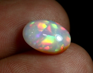 Opale d'Éthiopie Welo de qualité supérieure, pierre précieuse naturelle à feu arc-en-ciel, pour la création de bijoux - Product Image 3